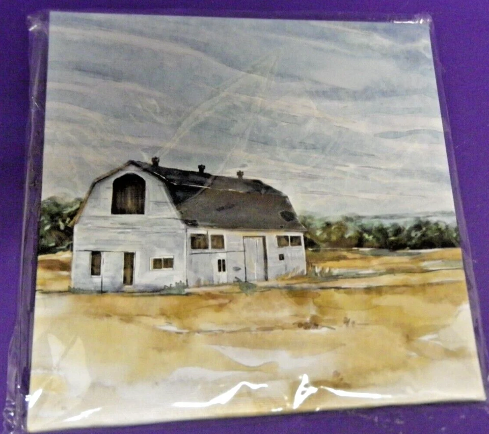 Special Moments Canvas Wall Art Old Barn Farmhouse Themed Picture 7x7in Gift