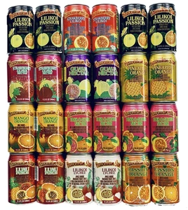 Premium Tropical Juice Drink Party Bundle of 10 Assorted Flavors (24 Cans Total) - Picture 1 of 3