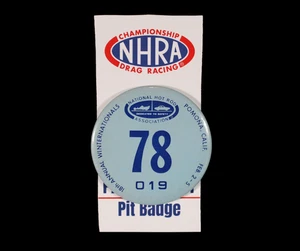 1978 NHRA Press Pass Winter-Nationals Drag Race! Pomona California Racing Ticket - Picture 1 of 6