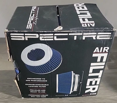 Spectre 8166 High Performance Universal Clamp-On Air Filter Blue 3", 3.5", 4" - Image 1 of 4