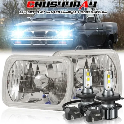 Pair For Oldsmobile Omega 1980-1984 - 7x6 5x7" LED Headlights Hi/Lo Beam DRL Foto 1 de 4