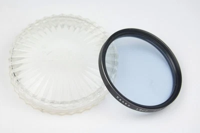Vintage Kenko 55mm LBC2 Light Blue Color Compensation Cooling Filter w/Case NICE - Image 1 of 4