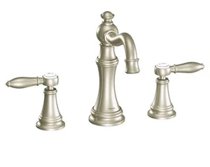 BRAND NEW Moen Weymouth TS42108BN Brushed Nickel Widespread Bathroom Faucet - Picture 1 of 4