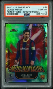 2020/21 Topps Finest UCL Lionel Messi /25 Green Red Fusion PSA 10 - Bild 1 von 2