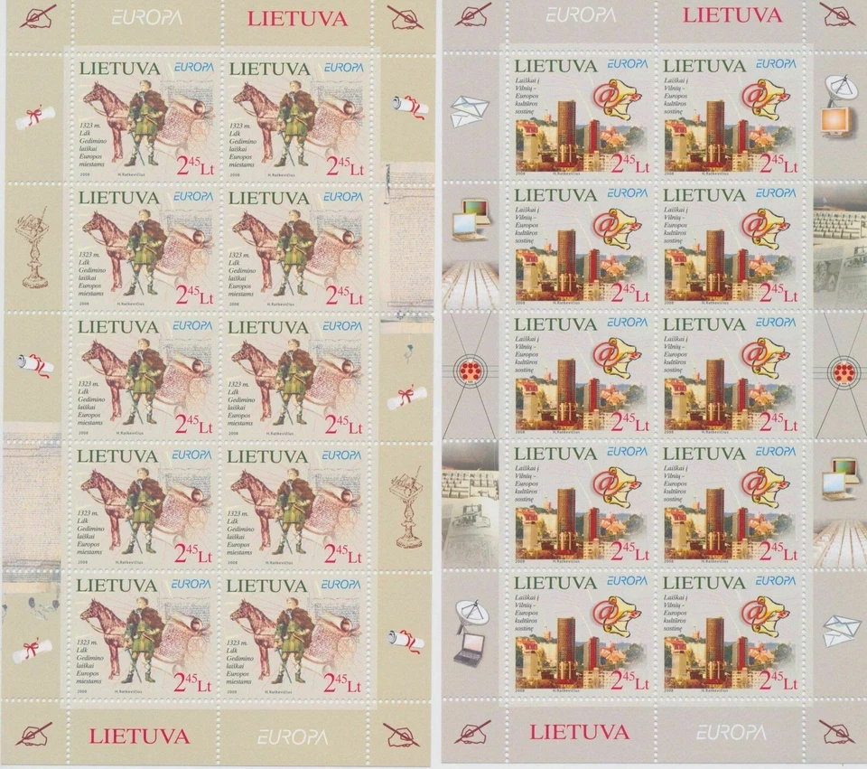 EUROPA CEPT LITUANIA AÑO 2008 MINI HOJA NUEVO Y PERFECTO** MH - Imagen 1 de 1