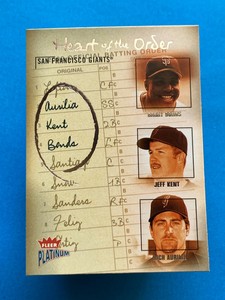 2003 Fleer Platinum Heart of the Order Bonds Kent Aurilia #10HO