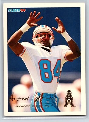 1994 Fleer Haywood Jeffires Houston Oilers #186 - Image 1 of 2