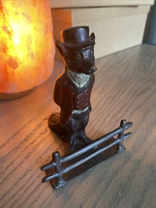 Global Views RARE Vintage Huntsman Fox Cast Iron Figure - Bild 1 von 5