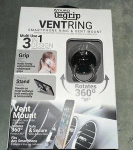 Aduro Phone Ring Finger Holder Stand & Car Vent Mount Universal Smartphone Mount - Zdjęcie 1 z 8