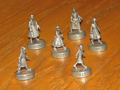 American Girl Game Tokens 1999 - Felicity Samantha Kirsten Molly Addy Josefina Foto 1 de 2