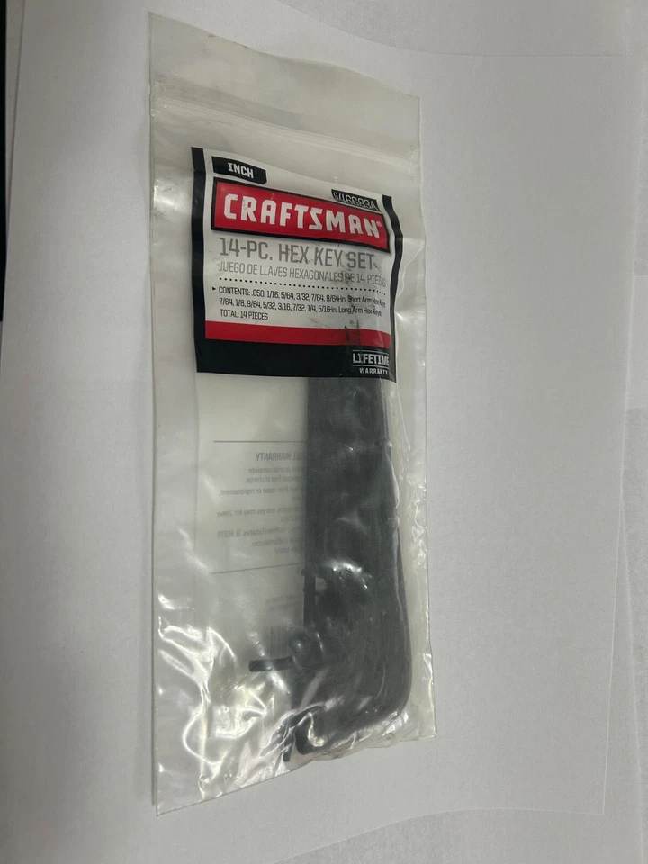 Craftsman 14 Pc. Inch Hex (Allen) Key Wrench Set, Part #46683A - Image 1 of 1
