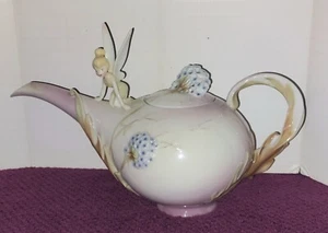 Franz Disney Tinkerbell Porzellan Teekanne ausverkauft neuwertig im Karton mit Zertifikat - Bild 1 von 14