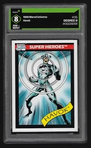 1990 Marvel Universe #35 HAVOK - Degree Graded 8 NM-MINT - Picture 1 of 2