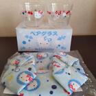 Hello Kitty Pair Glass & Pouch Goldfish Convenience Store Lottery Anime Goods