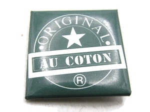 Botón de algodón original Au verde y blanco - Imagen 1 de 4