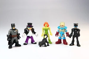 Imaginext DC Super Friends Batman Catwoman Mr Freeze Poison Ivy Penguin Lot - Picture 1 of 13