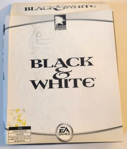 Rare 2001 Black & White EA Games Windows PC Big Box (white ed.) Read Description - Picture 1 of 7