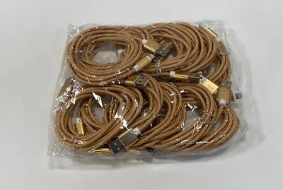 Cable cargador trenzado de 6 pies de 20 piezas cable de carga USB para iPhone 14 13 12 11 8 7 6 5 Foto 1 de 4
