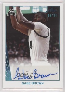 2021-22 Leaf Memories 1990 Base Auto Platinum /99 Gabe Brown #BA-GB1 Auto