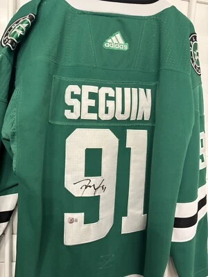 Camiseta firmada por Tyler Seguin Dallas Stars Beckett certificado de autenticidad BAS autógrafo Foto 1 de 4