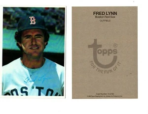 1980 FRED LYNN TOPPS BASEBALL LARGE CARD 5 x 7 BOSTON RED SOX 10 of 60  - Picture 1 of 1