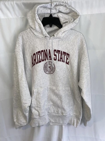 Arizona State University Champion Reverse Weave Hoodie Hooded Sweatshirt Large Cover