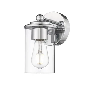 Z-Lite Thayer 1 Light Vanity, Chrome/Clear - 742-1S-CH - Picture 1 of 1