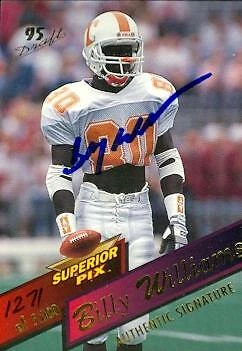 Billy Williams autographed Football Card (Tennessee) 1995 Superior Pix #51 - Image 1 of 1