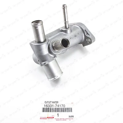 Nuevo Genuino OEM Toyota RAV4 Camry Celica Radiador Tubo de Salida de Agua 16331-74170 Foto 1 de 4
