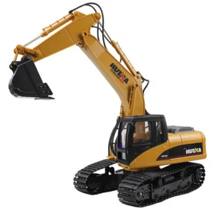 Huina 1/14 RC Excavator Digger w/ Metal Bucket, Lights & Sound - Picture 1 of 12