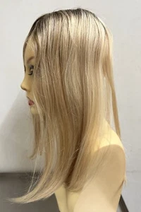 TOPPER RAQUEL ON KEY 16”SS14/88GOLDEN WHEAT-Human Hair-All HandTied Mono Base - Picture 1 of 12