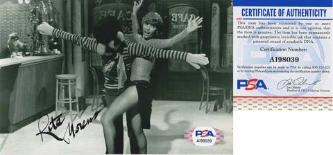 Rita Moreno Signed 4x6 Photo PSA/DNA 5 COA Cover