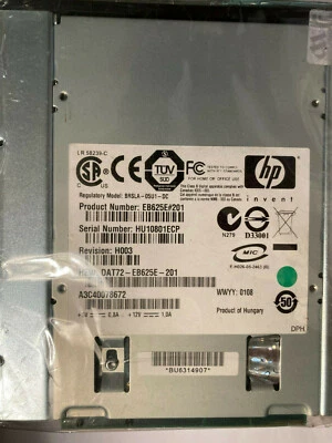 HP DW026A Storageworks DAT72 36/72GB Interno USB DDS-5 DW026B EB625E # - Image 1 of 2