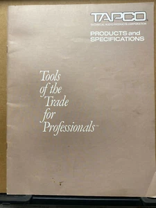 Vtg TAPCO Catalog Mixers Amps 1978 4400 Reverberation System CP 6100 6000 - Picture 1 of 7