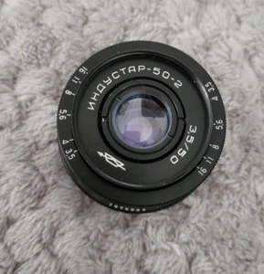 Vintage Lens INDUSTAR 50-2 (3.5/50 mm) USSR SOVIET - Picture 1 of 14