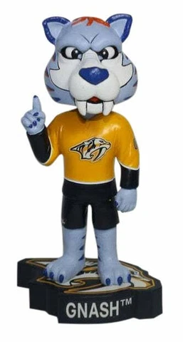 Gnash Nashville Predators Logo Base Bobblehead NHL Cover