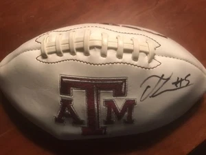 Trayveon WILLIAMS, TEXAS A&M AGGIES SIGNED Logo Football - Bild 1 von 1