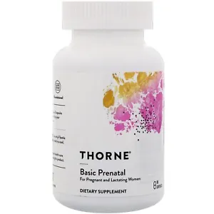 THORNE RESEARCH, BASIC PRENATAL, 90 CAPSULES, GLUTEN FREE - EXP:  - Picture 1 of 1