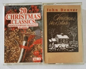 John Denver Christmas Like A Lullaby on Cassette Tape and 20 Christmas Classics - Picture 1 of 2