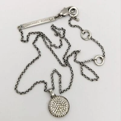 Collar Michael Kors Brilliance llamativo tono plata Foto 1 de 4