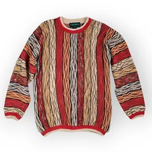 Suéter Tejido Tundra Canadá Para Hombres De Colección Talla M Multicolor 3D Estilo Coogi Biggie - Imagen 1 de 10