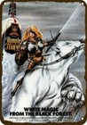 1988 RUMPLE MINZE & SEXY WOMAN POLAR BEAR Vnt-Look DECORATIVE REPLICA METAL SIGN
