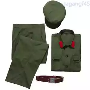 Chinese Officer Mao Cadre Green Uniform Suit Coat 1960‘s CN Army Cosplay Costume - Picture 1 of 15