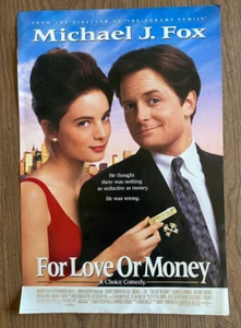 PÓSTER DE LA PELÍCULA FOR LOVE OR MONEY-1993-MICHAEL J. FOX-GABRIELLE ANWAR 11 X 14 1/2 - Imagen 1 de 1