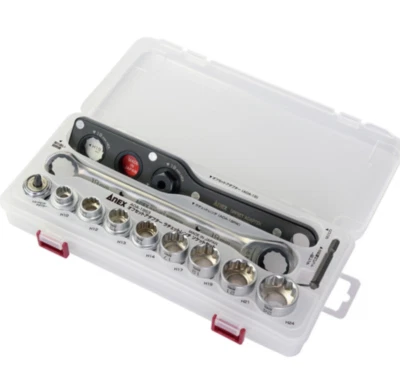 Annex Offset Adapter Ratchet Wrench Socket Set AOA19S3 | Compact & Durable Tool - Image 1 of 4