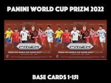 PANINI WORLD CUP PRIZM 2022 BASE CARDS 1-151