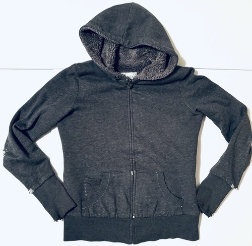 VETEMENTS KIRRA Med Pullover Giacca Donna Adolescente Felpa con Cappuccio Full Zip Invecchiato con Tasche Accogliente