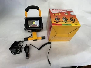 LED 10W Rechargeable Flood Light Waterproof Portable Work Camping Fishing NEW - Picture 1 of 6