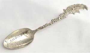 Kansas City Kansas Sterlingsilber Souvenir Löffel 5 1/4" Antik - Bild 1 von 6