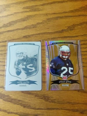 2009 Bowman Sterling Darius Butler Printing Plate 1/1 + Patrick Chung GOLD RC/25 - Image 1 of 4